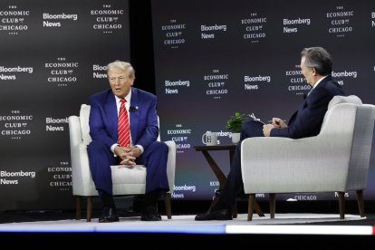 Elecciones presidenciales 2024: Trump defendió el "sentido común" en la entrevista con Bloomberg