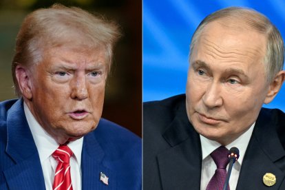 Trump y Putin en una fotografía de archivo