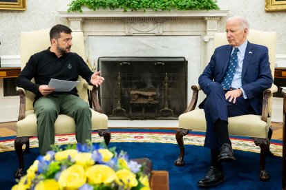 Biden y Zelenski en una foto de archivo