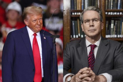 Donald Trump y Scott Bessent
