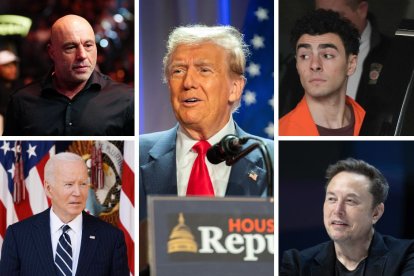 Joe Rogan, Joe Biden, Donald Trump, Luigi Mangione y Elon Musk fueron algunos de los protagonistas de 2024.