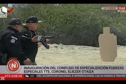 Diosdado Cabello, durante el ejercicio militar