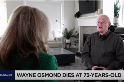 Wayne Osmond durante una entrevista