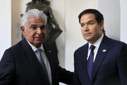 Marco Rubio es recibido por el presidente Mulino en Panamá