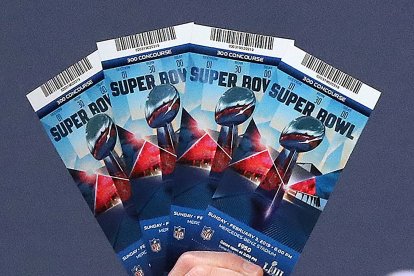 Boletos del Super Bowl LIII. Imagen de archivo
