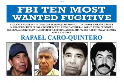 Cartel de Top Ten de Rafael Caro-Quintero