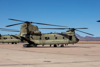 A CH-47 Chinook in Arizona