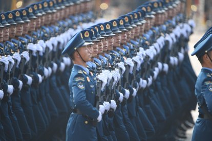 Una formación del Ejército Popular de Liberación de China