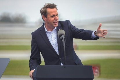 Walker en un evento de campaña de Trump/ Grant Baldwin