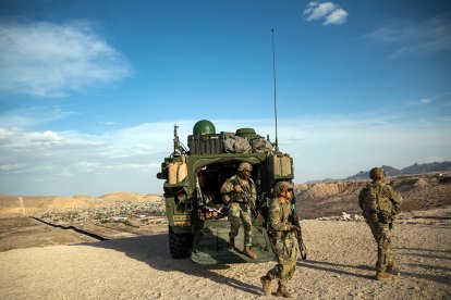 A Stryker in New Mexico