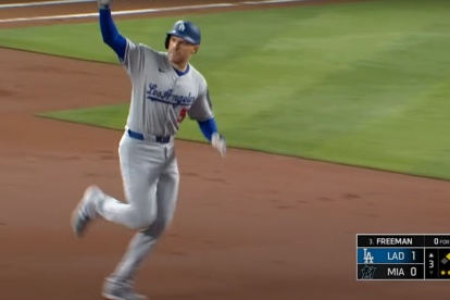 Freddie Freeman conectó un jonrón