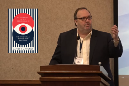 Daniel J. Mahoney durante una conferencia