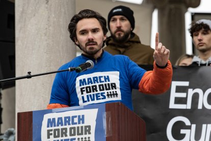 El activista David Hogg en una imagen de archivo