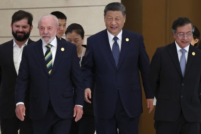 Xi Jinping, Luis Ignacio Lula da Silva, Gabriel Boric y Gustavo Petro