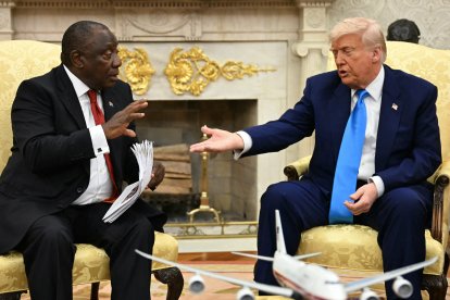 Donald Trump y Cyril Ramaphosa