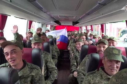 Prisioneros de guerra rusos liberados por Ucrania