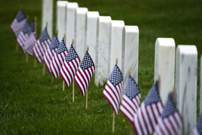 Graves of fallen soldiers