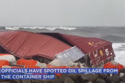 Buque en Kerala - Captura de pantalla YouTube