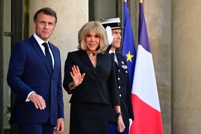 Emmanuel Macron and Brigitte Macron