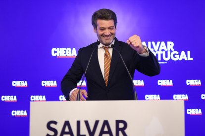 El líder del partido portugués Chega, André Ventura
