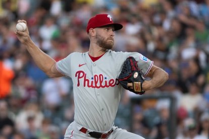 Zack Wheeler, de los Filis de Filadelfia