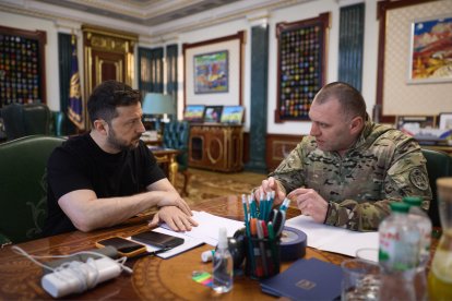 Zelenski reunido con el jefe del Servicio de Seguridad de Ucrania