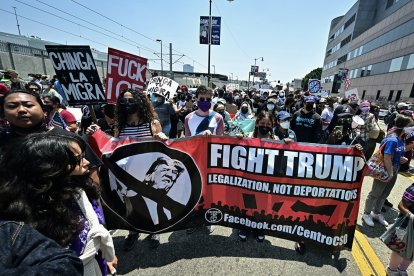 Protestas en Los Ángeles/ Frederic J. Brown