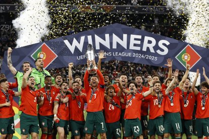 Portugal festeja el título de la Liga de Naciones