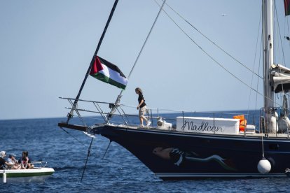 Greta Thunberg, a bordo del Madleen