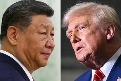 El presidente Xi Jinping y el presidente Donald Trump