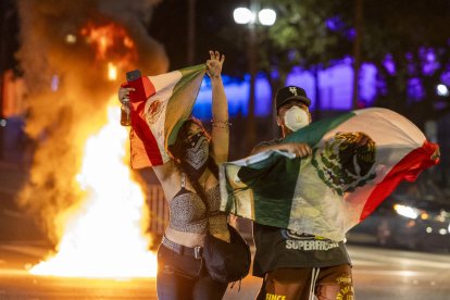 Protestas violentas en L.A.