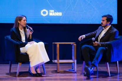 Claudia Macero, jefa de comunicaciones de Vente Venezuela, junto a Orlando Avendaño, editor senior de VOZ