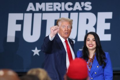 Trump y Flores en Texas/ Ronda Churchill