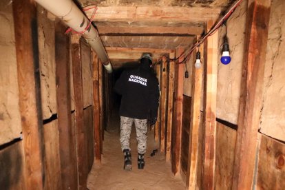 La Guardia Nacional de México descubre un "narcotúnel" que cruzaba a El Paso, Texas.