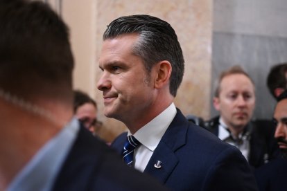 Hegseth en Capitol Hill/ Alex Wroblewski
