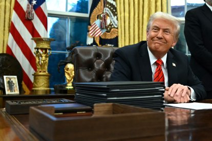Trump en el Salón Oval/ Andrew Caballero-Reynolds