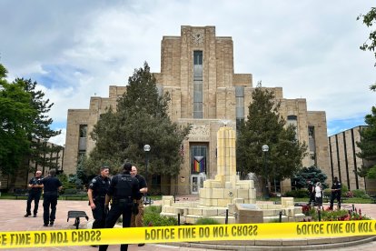 Scene of the attack in Boulder, Colorado, on June 1, 2025