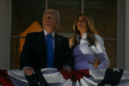 El presidente Donald Trump y la primera dama