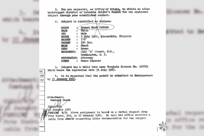 Documento desclasificado sobre George Joannides