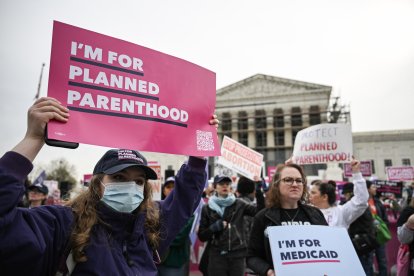 Protesta a favor de Planned Parenthood/ Drew Angerer