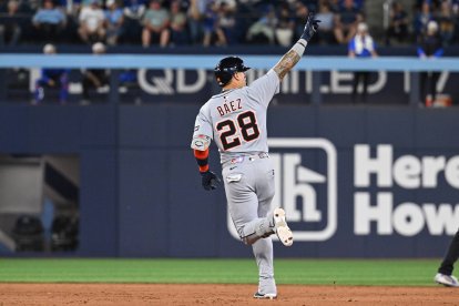 Javier Báez, de los Tigres de Detroit. Imagen de archivo
