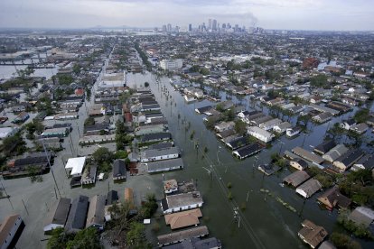 Inundaciones en Nueva Orleans tras el paso del huracán Katrina. Imagen de archivo