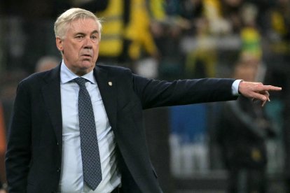 Carlo Ancelotti, durante un partido de Brasil