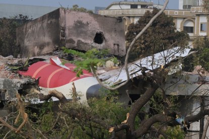 Foto del accidente del Air India Boeing 787