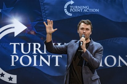 Charlie Kirk en Arizona/ Olivier Touron