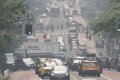Imágen de un atasco en Nueva York