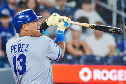 Salvador Pérez, de los Reales de Kansas City