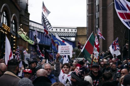 Protestas en Reino Unido-Imagen de Archivo