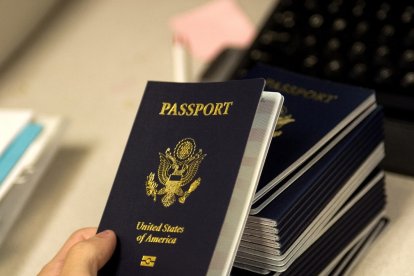 Pasaporte de Estados Unidos. Imagen de archivo