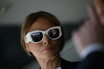 Melania Trump en el MetLife Stadium/ Brendan Smialowski